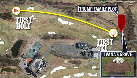 Pictured Ivana Trump Amp 39 S Grave On First Hole Of Donald Amp 39 S Golf Course Daily Mail Online