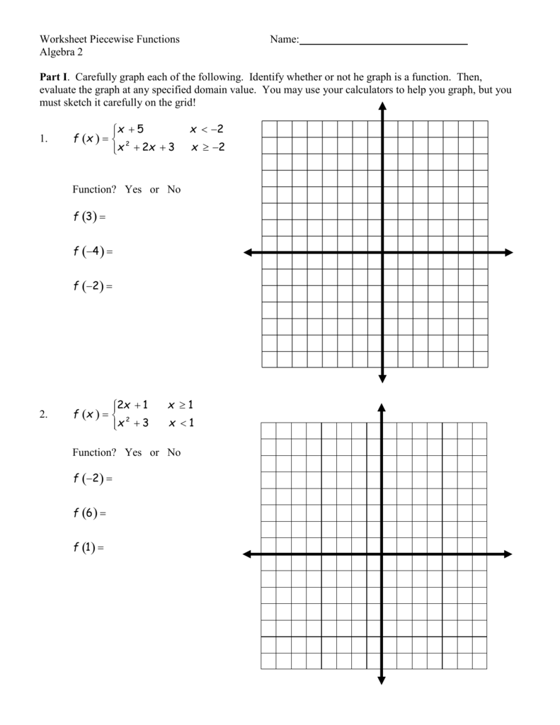 Master Piecewise Functions with Our Worksheet 2