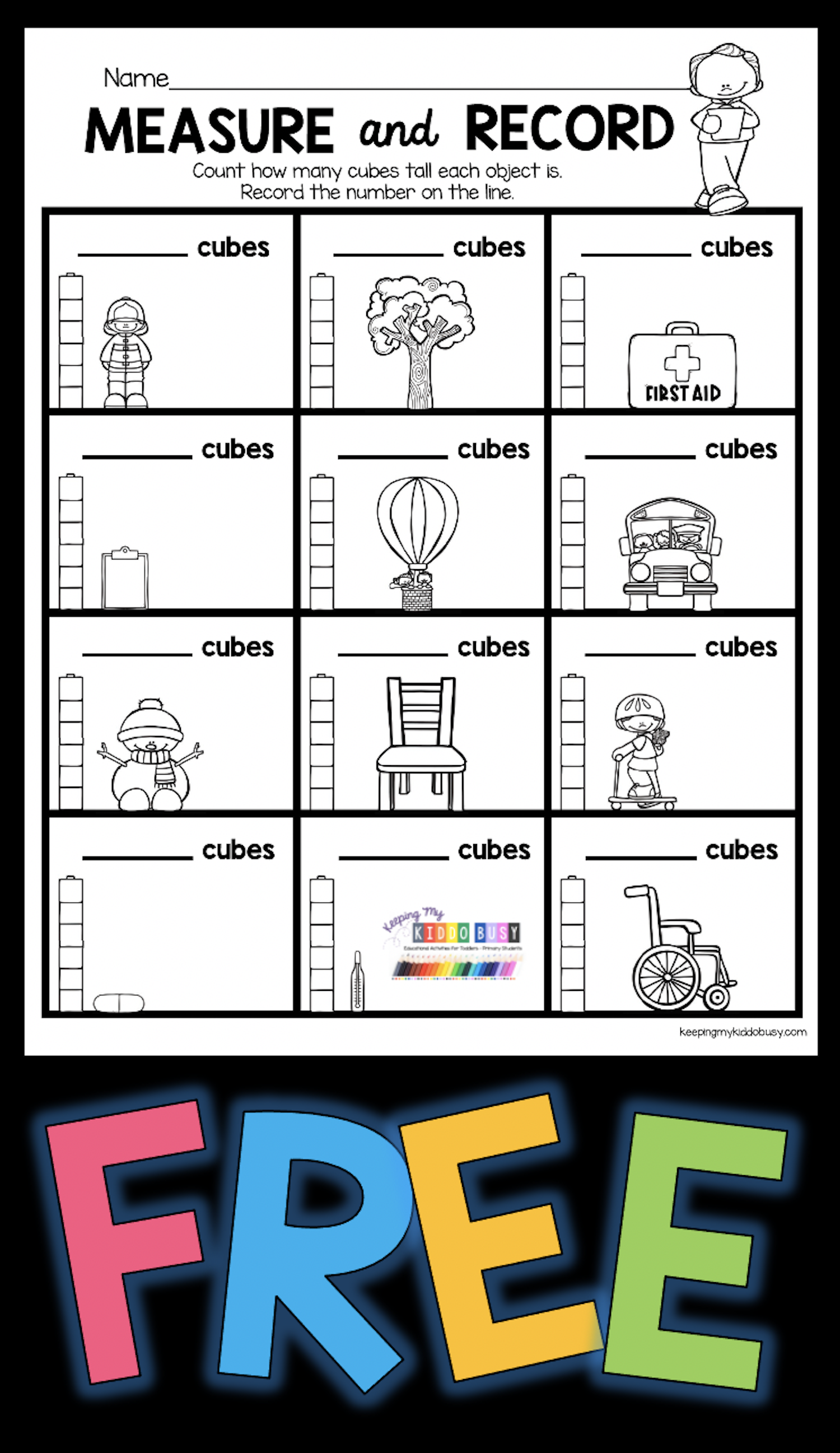 Pin On Measurement And Data Kindergarten Math Unit