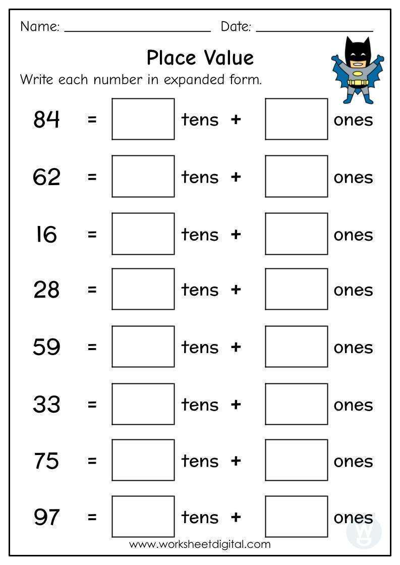 Place Value Tens And Ones Worksheet Exercise 5 Your Home Teacher