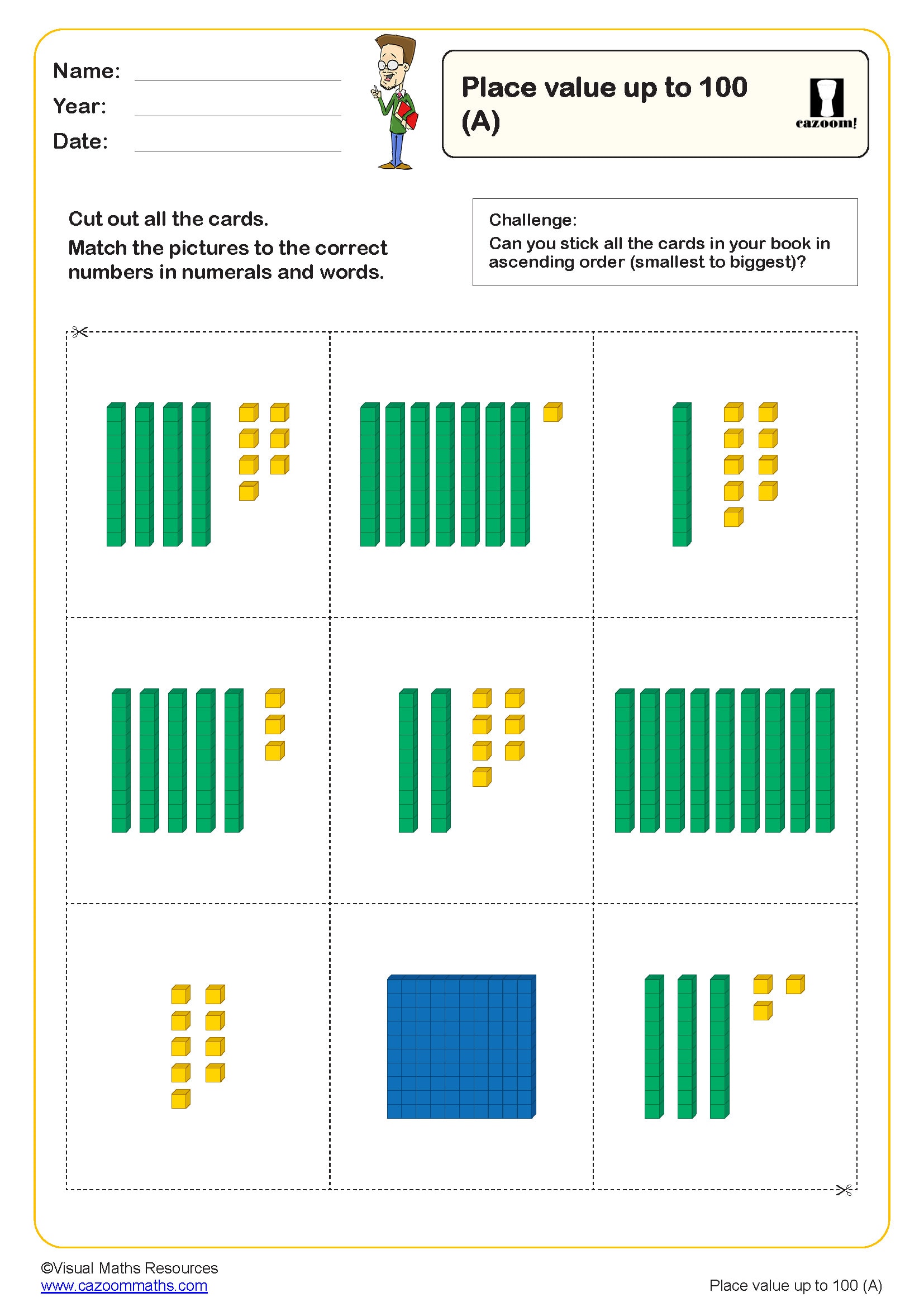 Place Value Up To 100 A Worksheet Fun And Engaging Year 2 Pdf