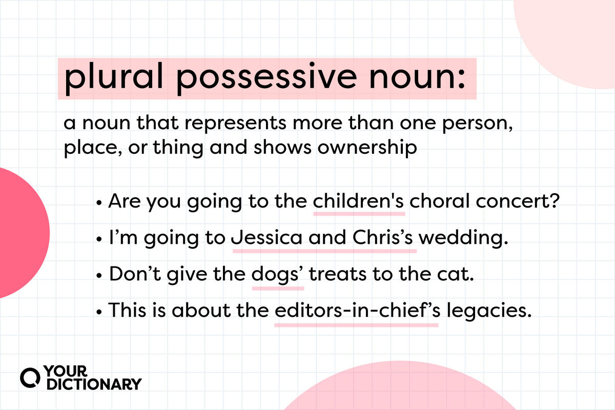 Plural Possessive Nouns Rules And Examples