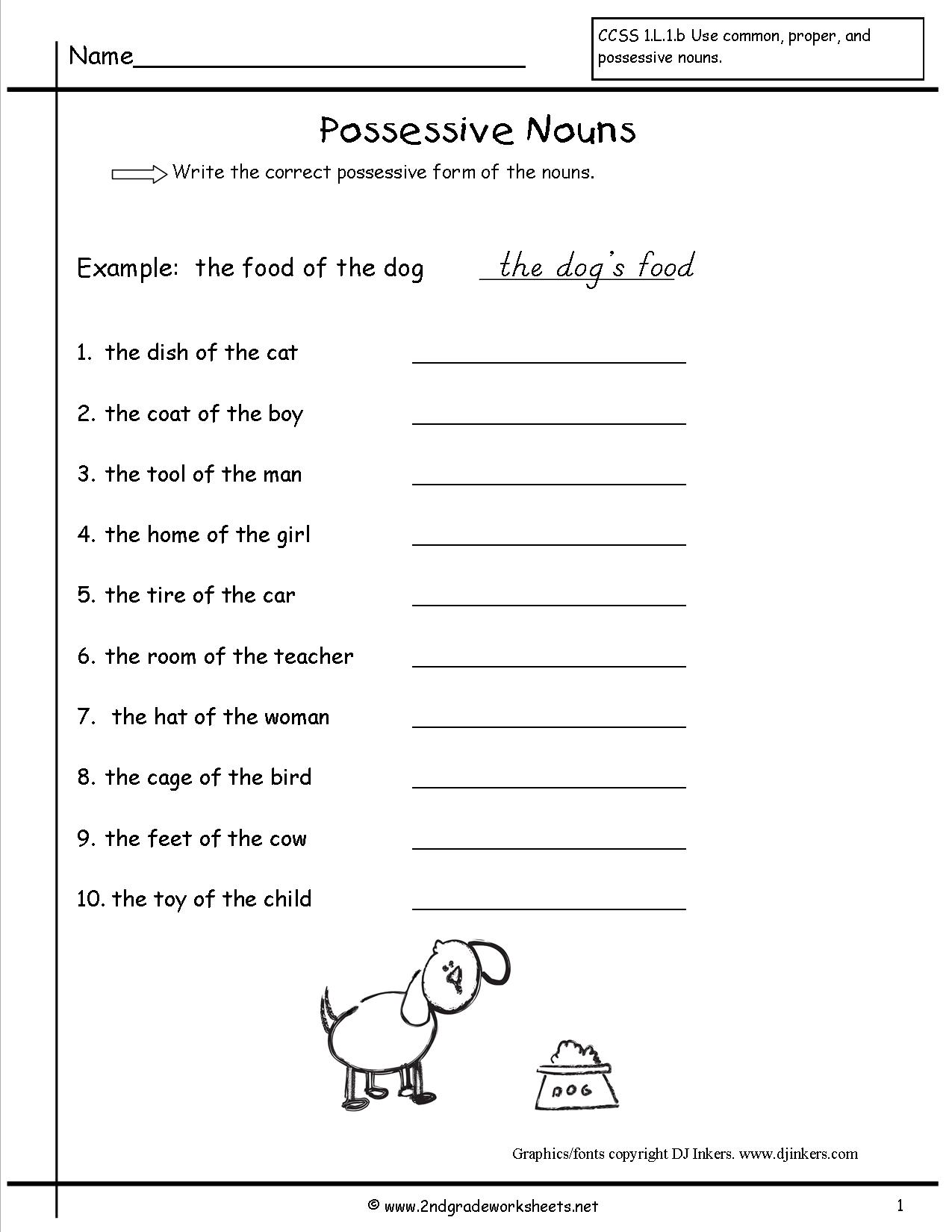 3rd Grade Possessive Nouns Fun Worksheets