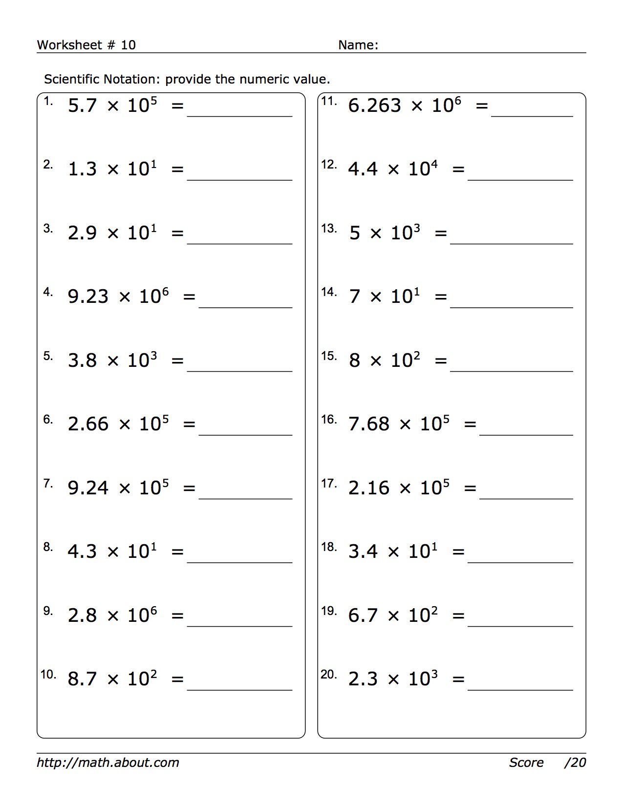 5 Simple Ways to Master Powers of 10 Worksheets