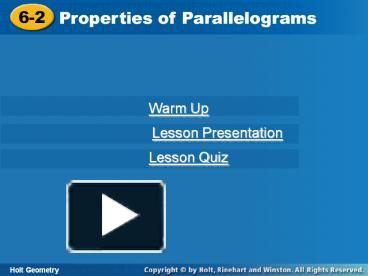 Ppt 6 3 Proving Parallelograms Powerpoint Presentation Free Download