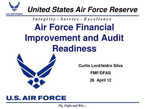 Ppt Air Force Financial Improvement And Audit Readiness Powerpoint