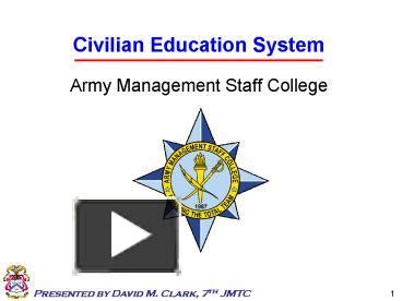 Ppt Army Management Staff College Powerpoint Presentation Free