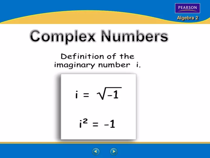 Ppt Complex Numbers Powerpoint Presentation Free Download Id 2103997