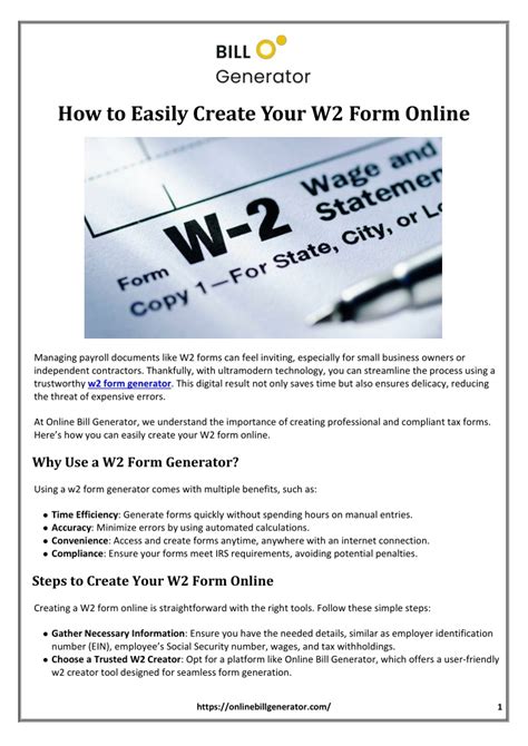 Ppt How To Easily Create Your W2 Form Online Powerpoint Presentation Id 13832776