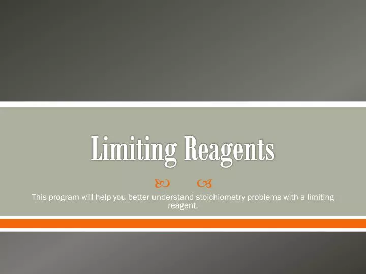 Ppt Limiting Reagents Powerpoint Presentation Free Download Id 3936397