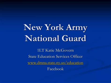 Ppt New York Army National Guard Powerpoint Presentation Free