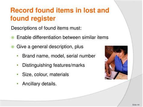 Ppt Provide A Lost And Found Facility Powerpoint Presentation Free Download Id 1644135