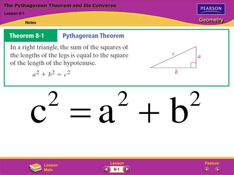 Ppt The Pythagorean Theorem And Its Converse Powerpoint Presentation Id 5827965