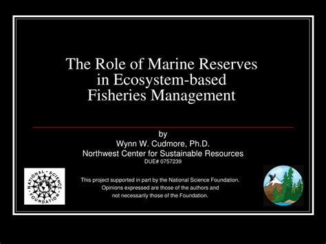 Ppt The Role Of Marine Reserves In Ecosystem Based Fisheries