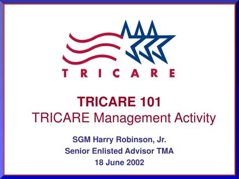 Ppt Tricare 101 Tricare Management Activity Powerpoint Presentation Free Download Id 6645800