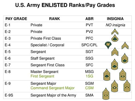 Ppt U S Army Officer Ranks Pay Grades Powerpoint Presentation Id 6820540