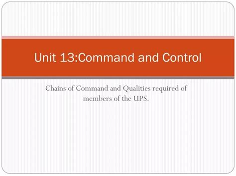 Ppt Unit 13 Command And Control Powerpoint Presentation Free Download Id 2556489