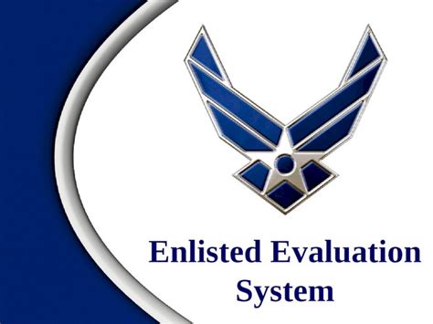 Pptx Enlisted Evaluation System Overview Understanding The Enlisted Evaluation System