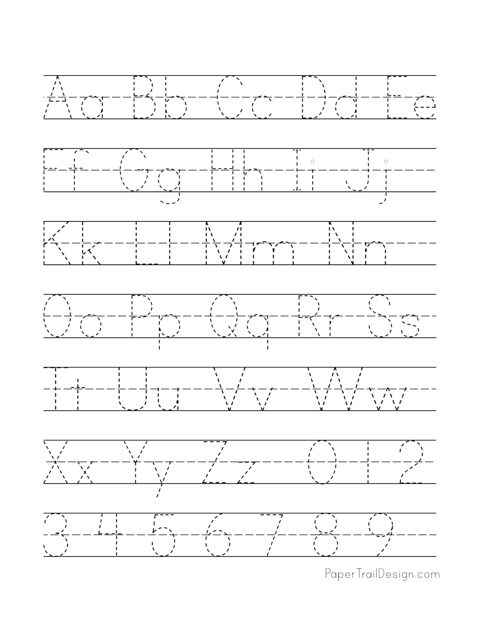 Practice Writing The Alphabet Printables