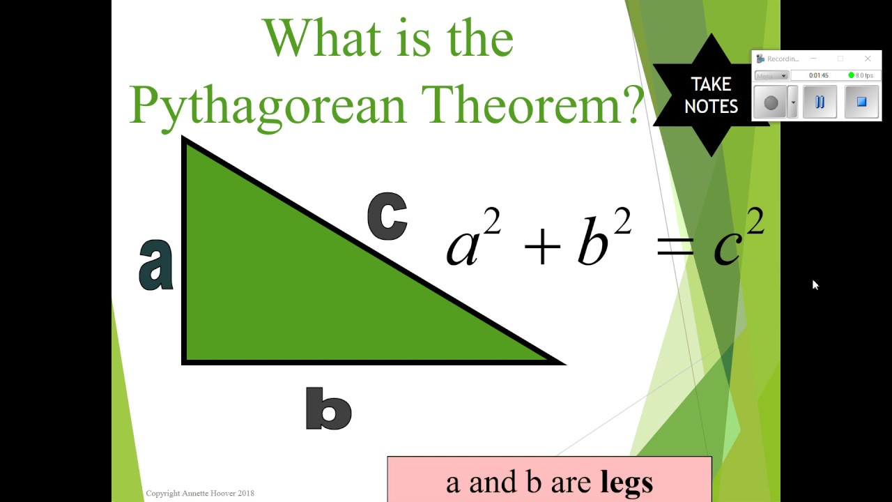 Pre Algebra 3D Pythagorean Theorem Youtube