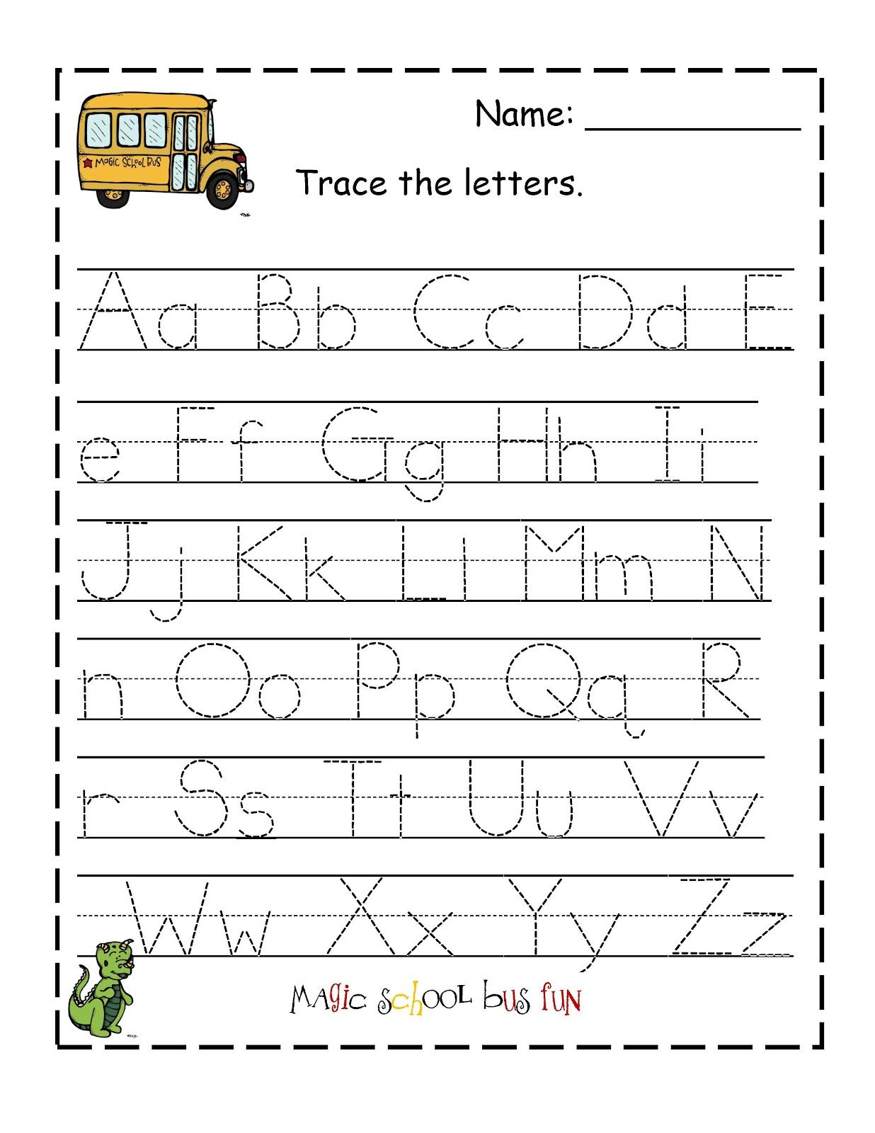 Pre K Alphabet Tracing Worksheets Alphabetworksheetsfree Com