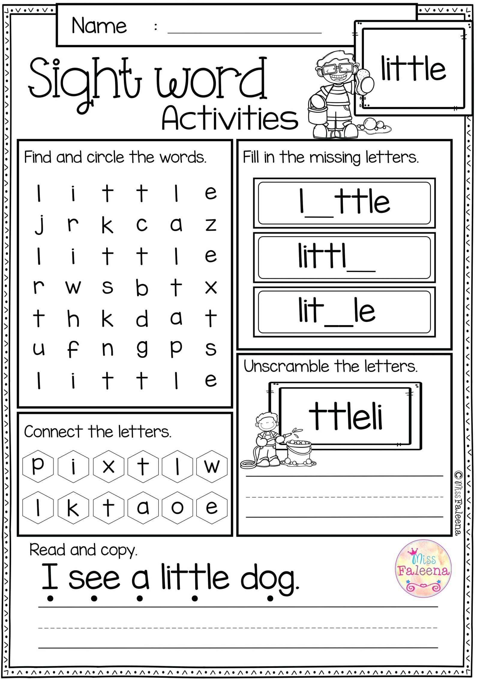 Pre K Reading Worksheets Free Worksheets Master Preschool Writing K5