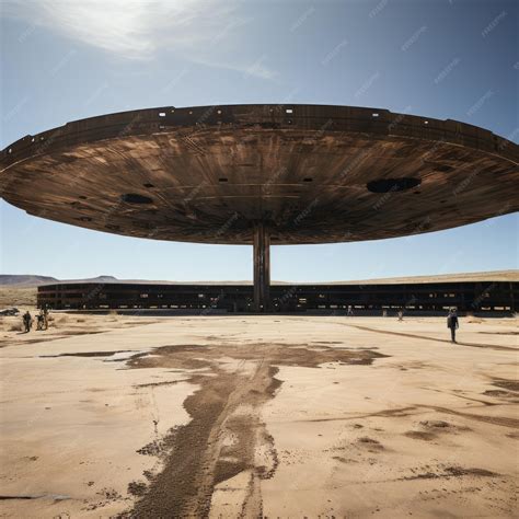 Premium Ai Image Dissecting The Enigmatic Exploring The Brutalist Liminal Space Of Dugway