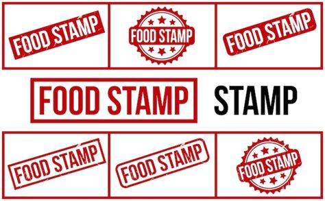 Premium Vector Food Stamp Rubber Stamp Set Vector