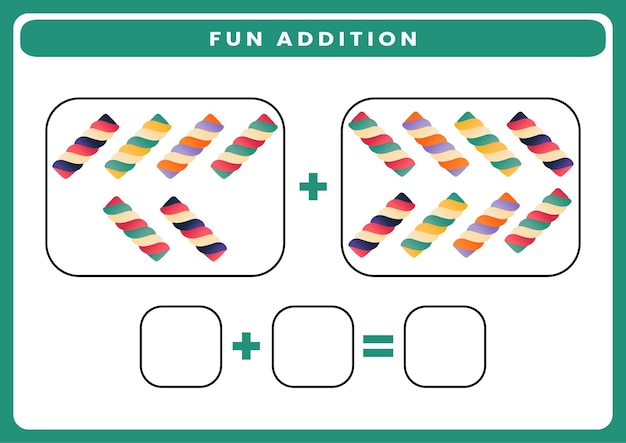 Premium Vector Fun Addition Worksheets Kindergarten