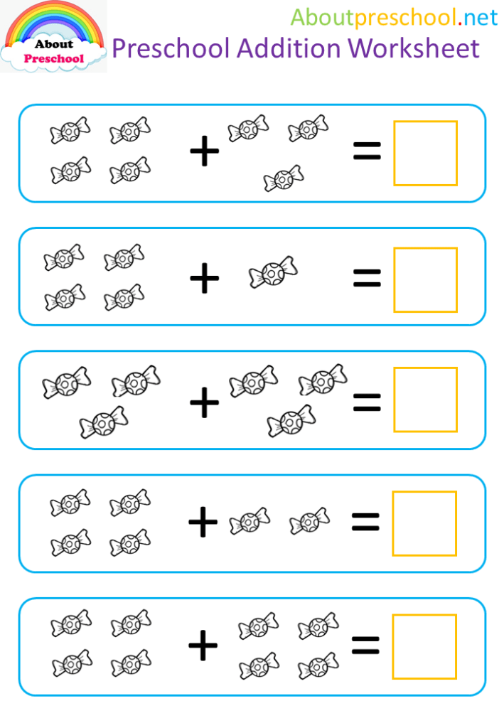 Preschool Addition Worksheet 24 About Preschool