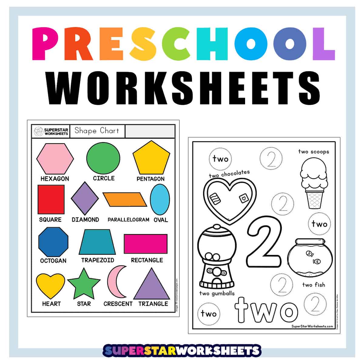 Preschool Worksheets Superstar Worksheets Worksheets Library