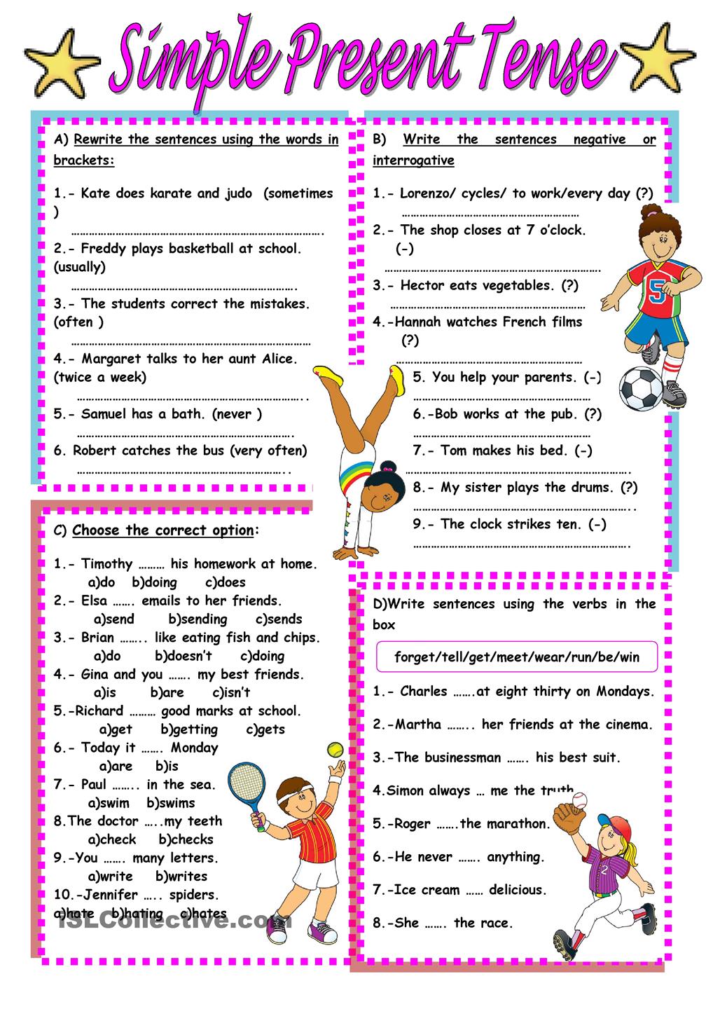 Master Present Tense with This Fun Worksheet