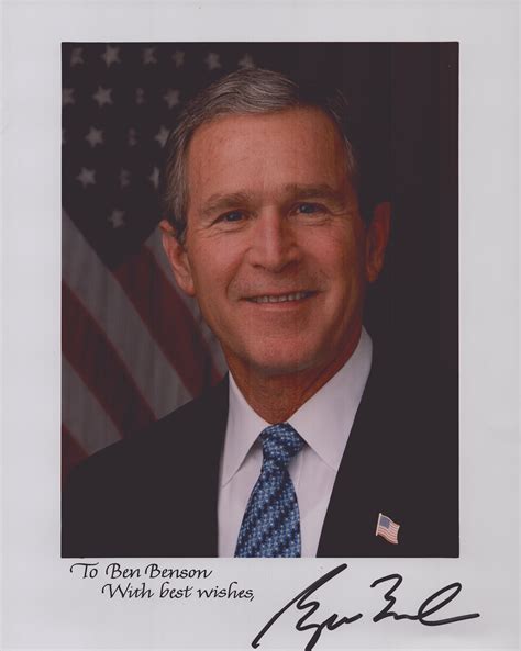 President George W Bush Authentic Hand Signed Autograph Photo Display Ebay