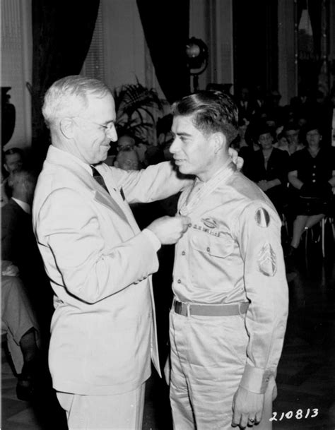 President Truman Awards The Congressional Medal Of Honor To Marine