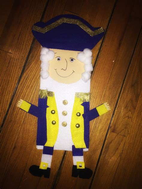 Presidents Day Paper Bag Puppets Cub Scout Badge Placement On Uniform