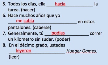 Preterite Vs Imperfect Practice Sentences By Wumpus30 Teaching