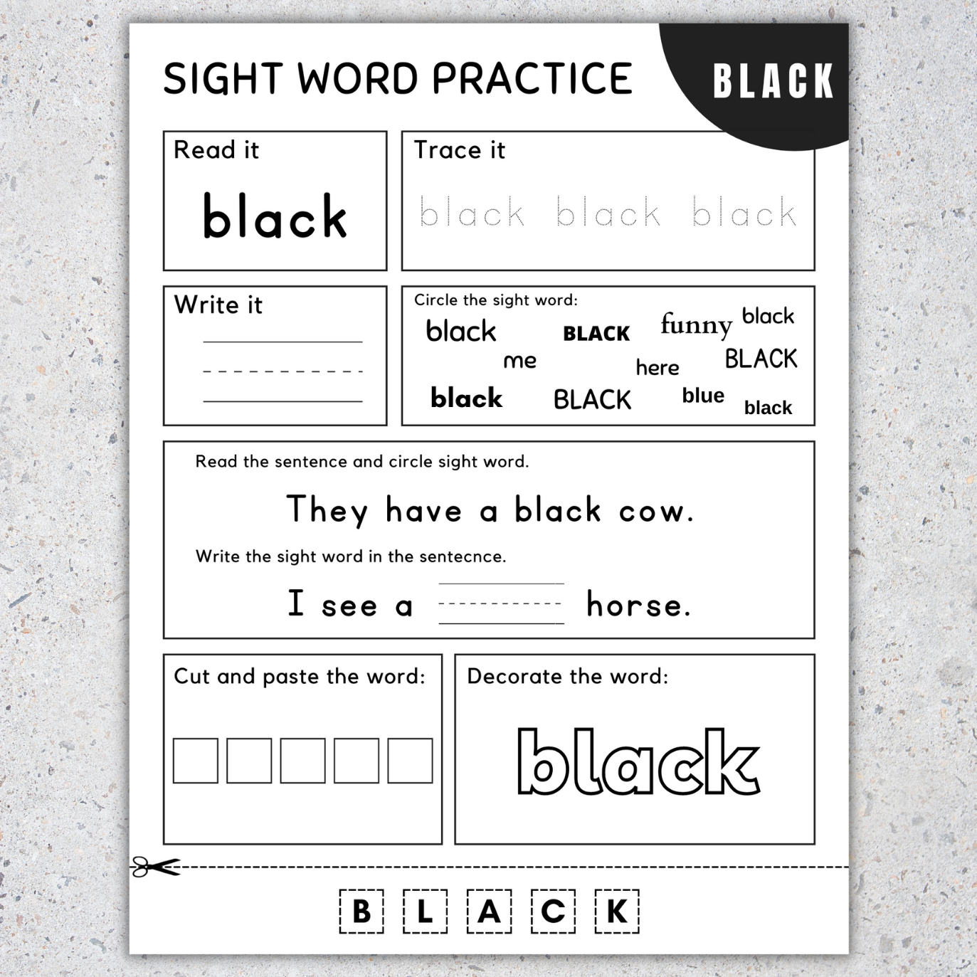 Primer Sight Words Kindergarten Sight Words Worksheets No Prep Set 1 Made By Teachers