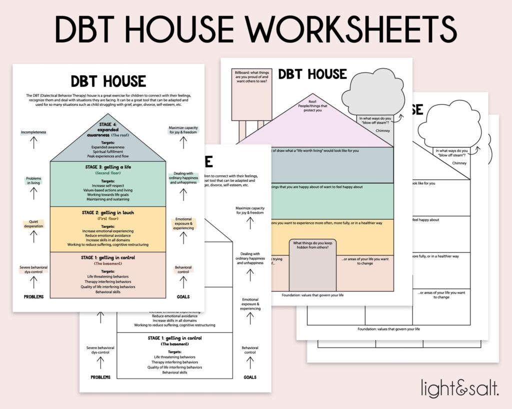 Printable Dbt House Worksheet Printable Word Searches