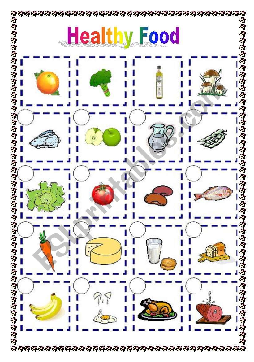 Healthy Eating Made Fun: Free Printable Worksheets