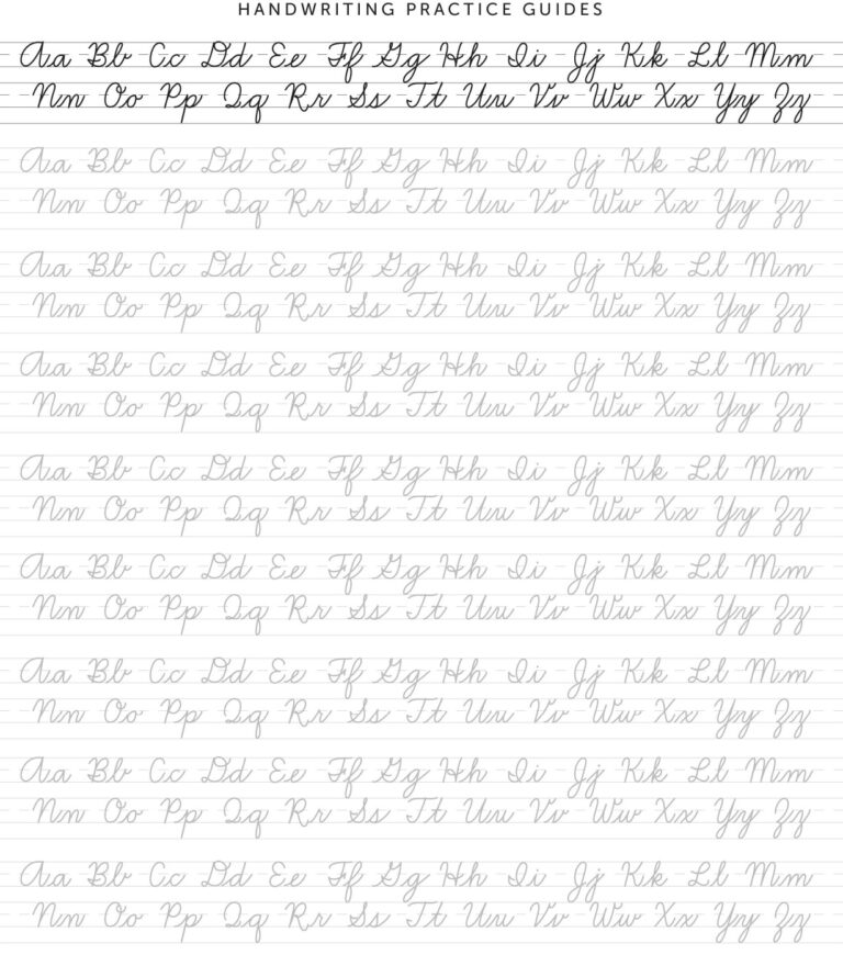 Printable Improve Your Handwriting Adults Worksheets