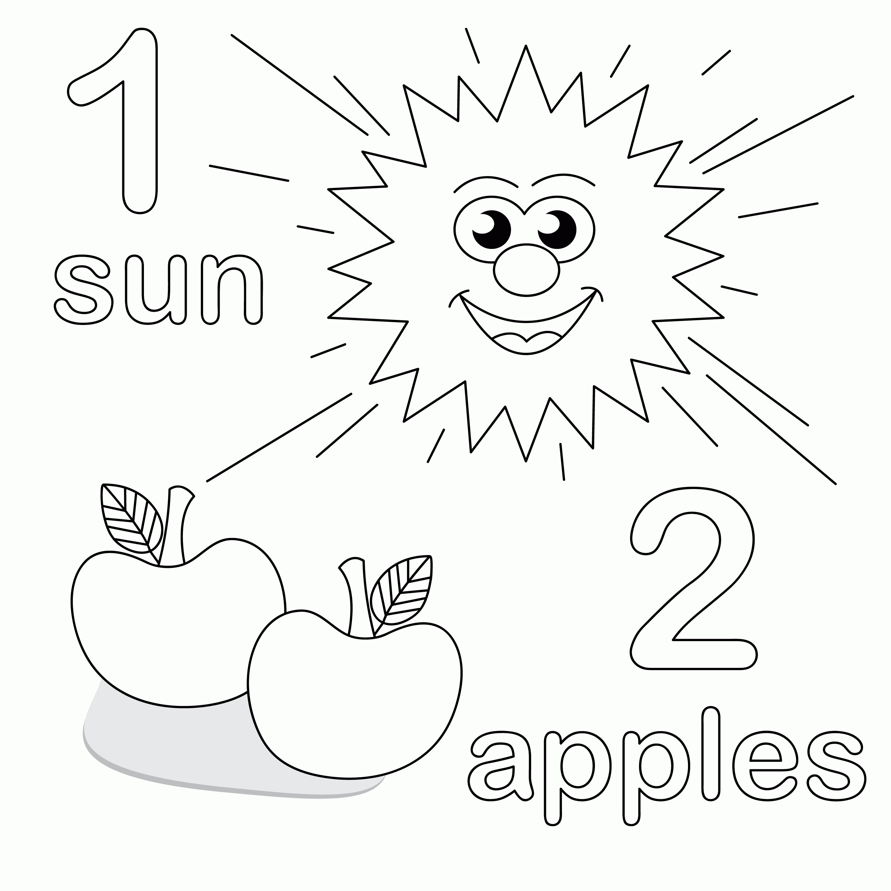 Printable Learning Coloring Pages For Kids