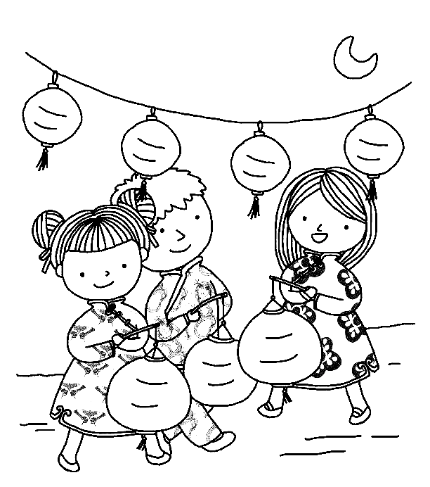 Printable Mid Autumn Festival Coloring Page Free Printable Coloring Pages