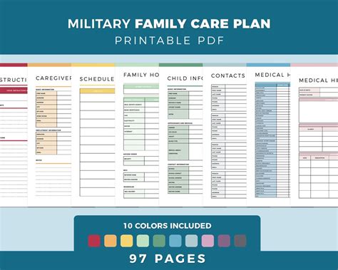 Printable Military Family Care Plan Army Family Care Plan Pdf Dual Military Care Planner