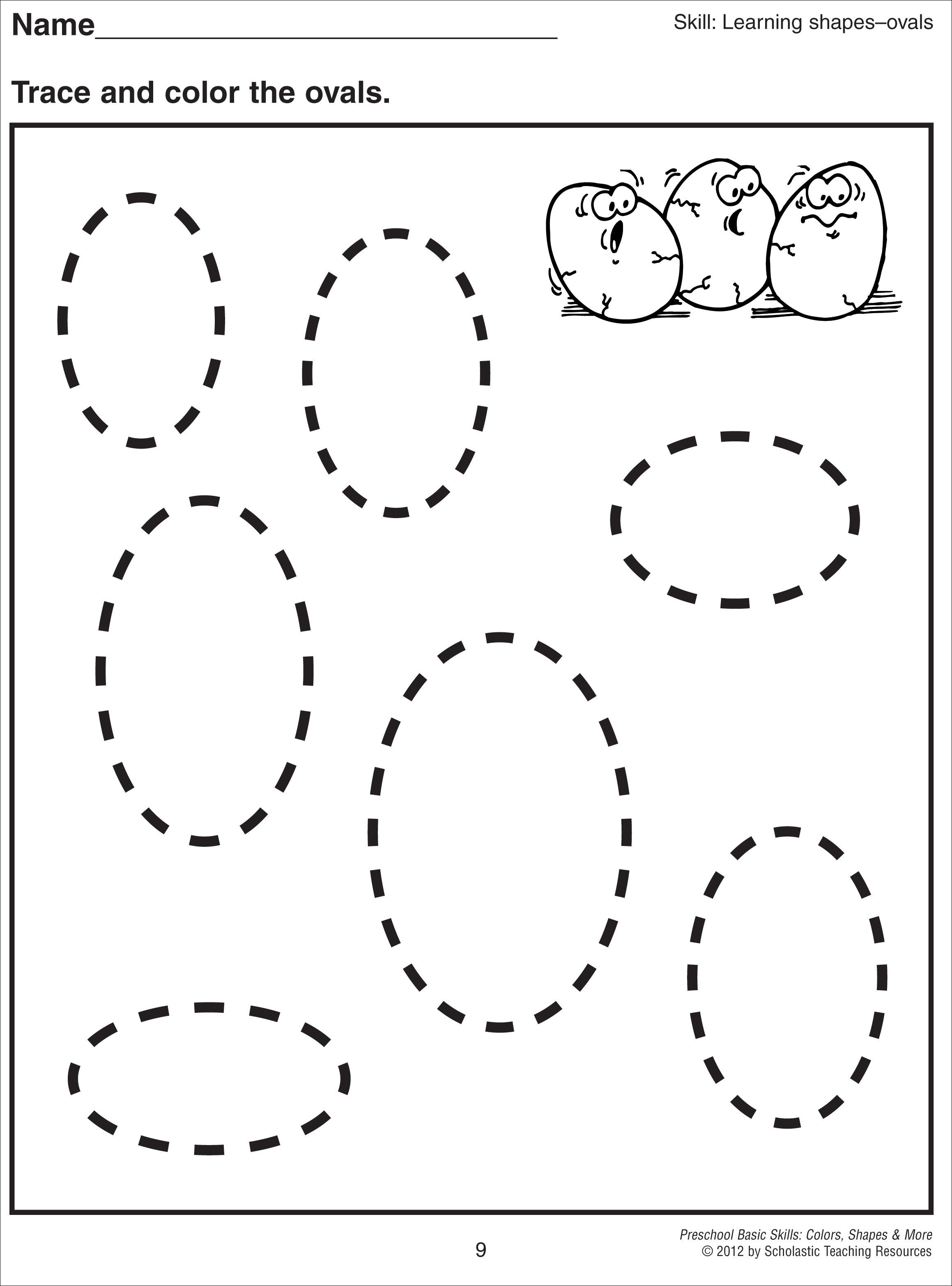 Printable Oval Shape Free Printables