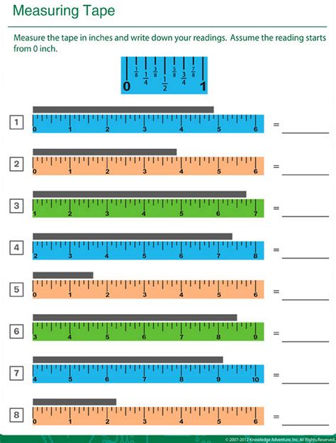 Printable Tape Measure Test For Employment