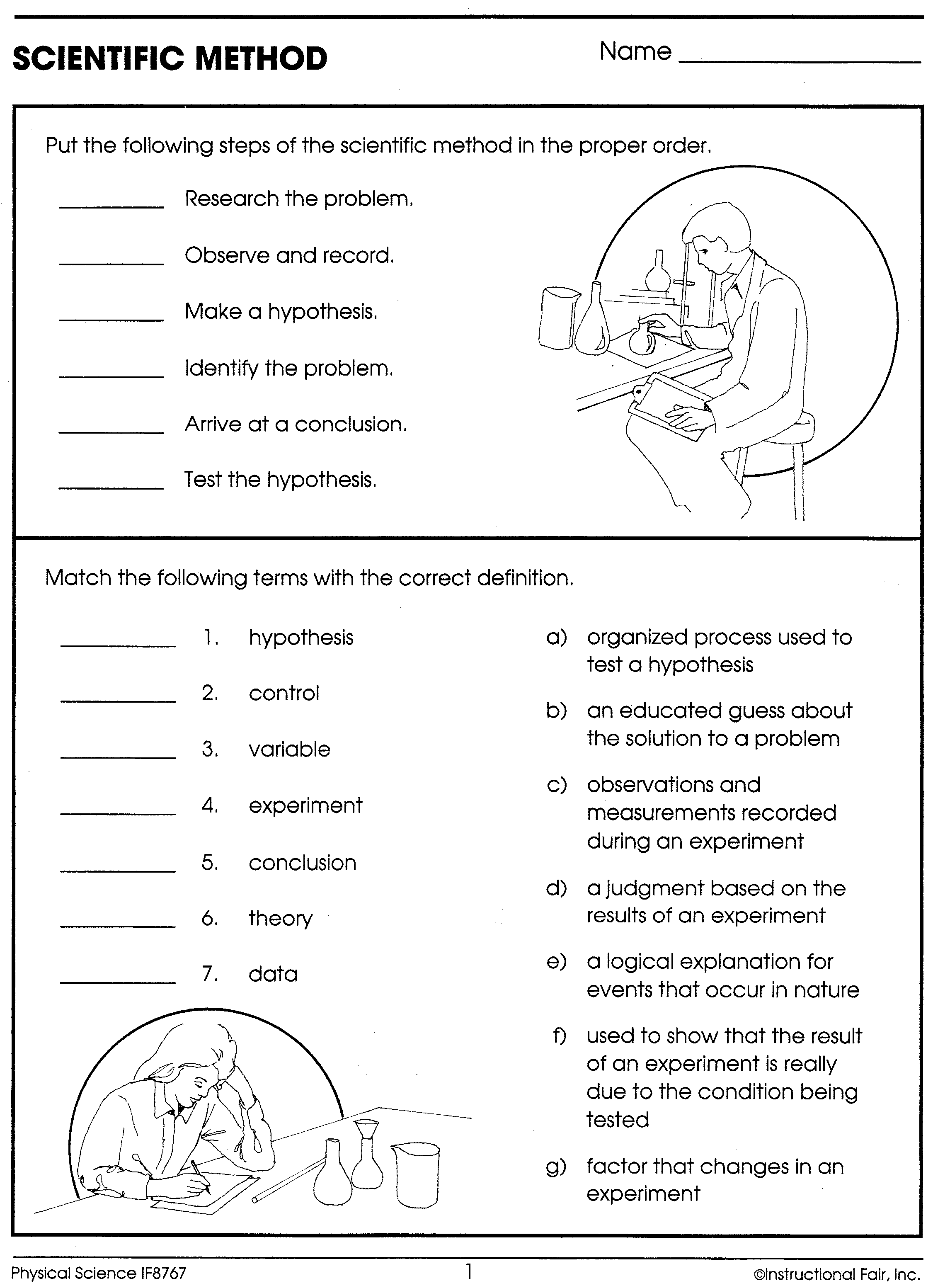 5 Must-Have Printable Science Worksheets with Answer Keys