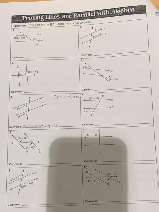 Proving Lines Parallel With Algebra