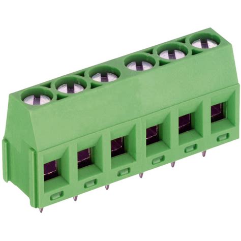 Ptr Green 24A Pcb Screw Terminal Blocks 5 0 5 08Mm Pitch Rapid Electronics