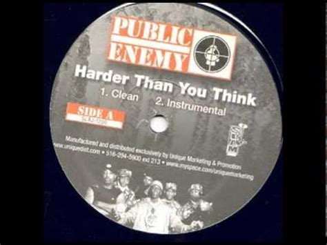 Public Enemy Harder Than You Think Hq Youtube