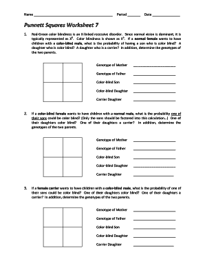 Punnett Squares Worksheet 7 Answer Key Airslate Signnow